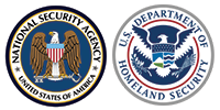 Nationsl Security Agency and Department of Homeland Security Logos