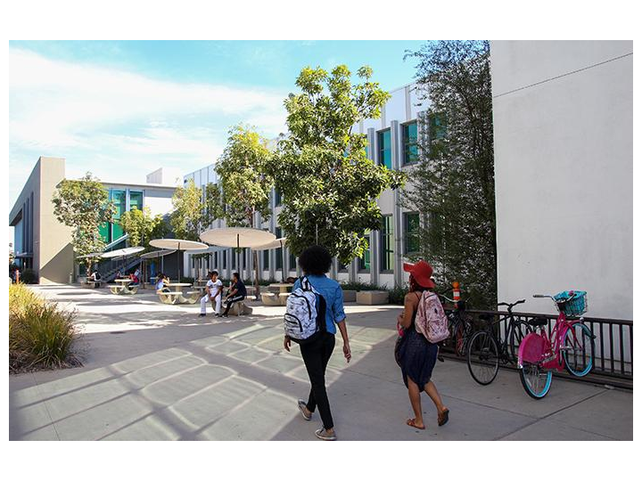 TTLC-  students walking on campus