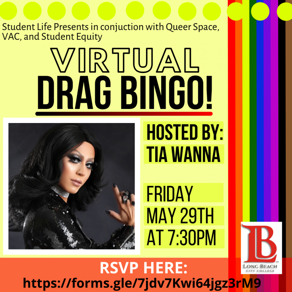 Virtual Drag Bingo - Long Beach City College
