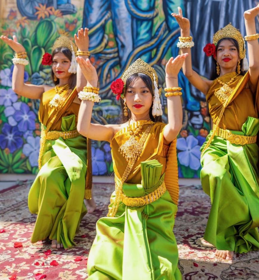 Three Khmer Dancers