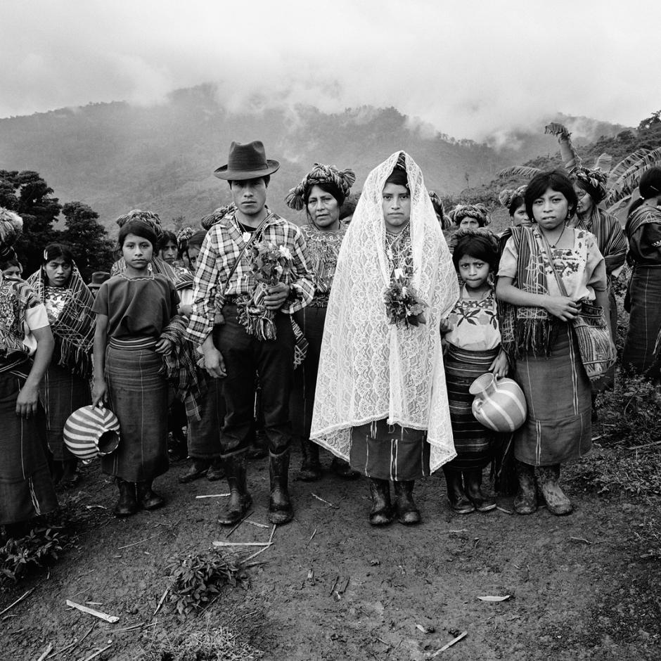 A photograph by Jonathan Moller A group of victims and survivors of the Guatemalan Genocide