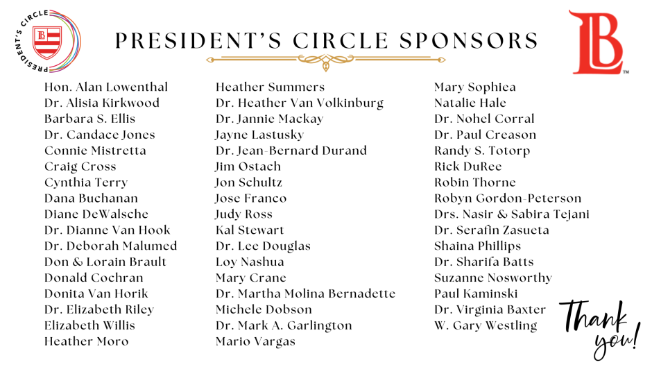 President's circle sponsors