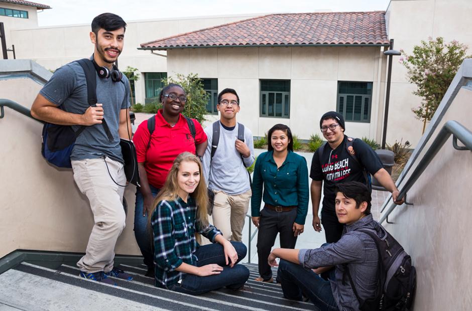 High school students attending LBCC from diverse culture