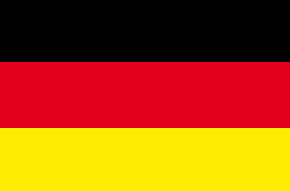 The official flag of Germany.