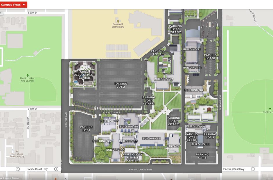 A virtual map of the PCC Campus.