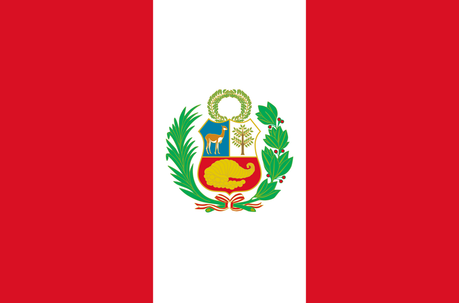 The flag pf Peru.
