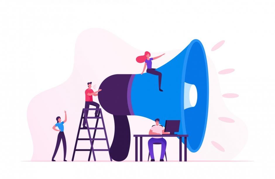 Communication Concept - Public Relations and Affairs, Communication, Pr. Cartoon Flat Vector Illustration