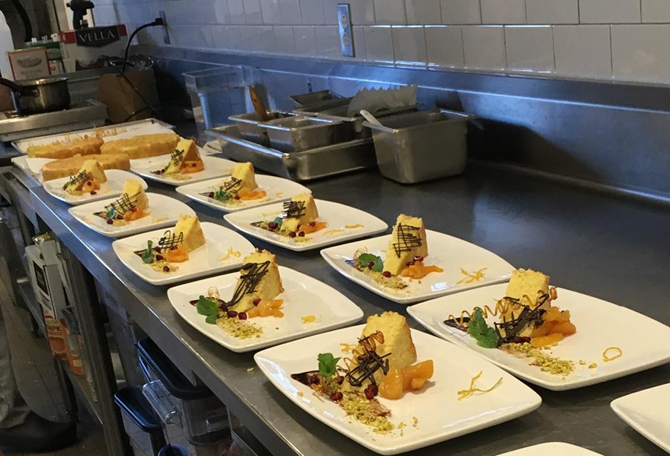 Plated Desserts Ready to Serve in the LBCC Bistro