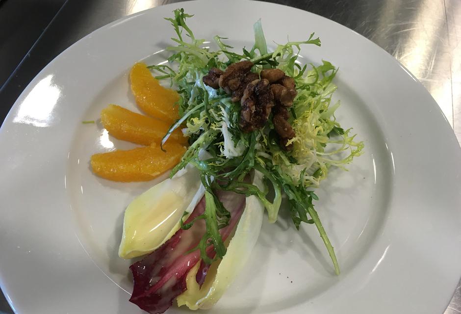 Plated Salad Ready to Serve in the LBCC Bistro