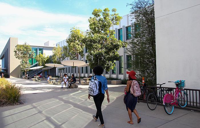 TTLC-  students walking on campus