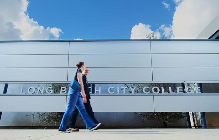 Trades, Technology, and Community Learning Campus - 2 students walking