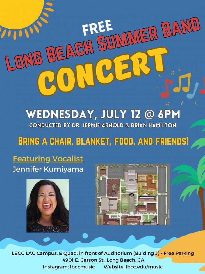 2023 Long Beach Summer Band Flyer
