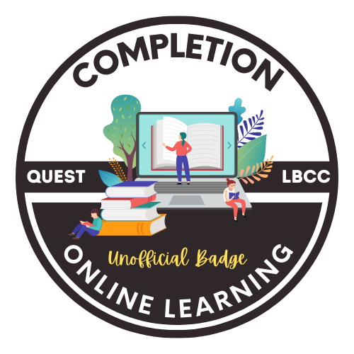 Online Learning Completion Unofficial Badge