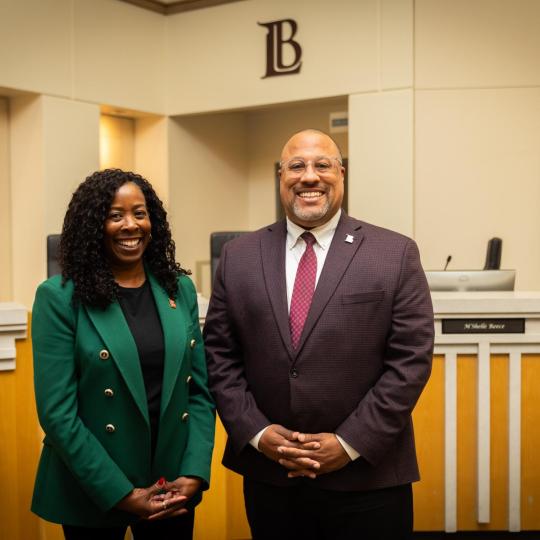 Board President Ntuk (right) and Vice President Dr. Morton (left) Board President Ntuk (right) and Vice President Dr. Morton (left)