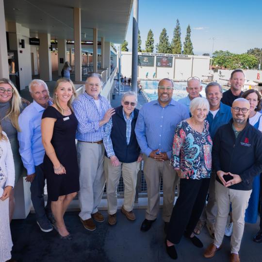 Aquatics Center in honor of Monte Nitzkowski - Group Shot