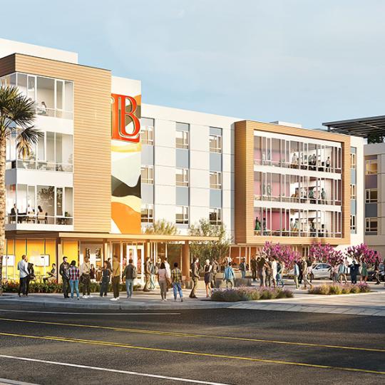 LAC Housing - Exterior Northwest Elevation