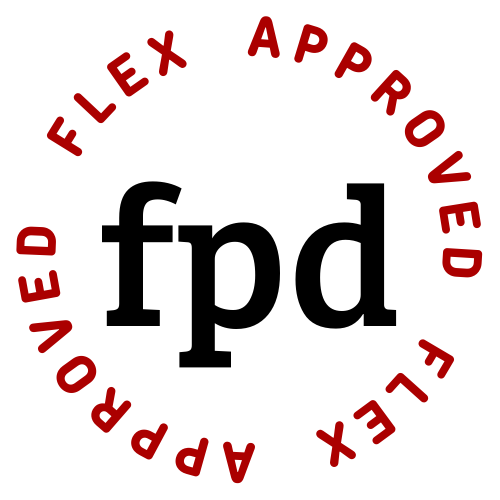 Flex Approved Logo White